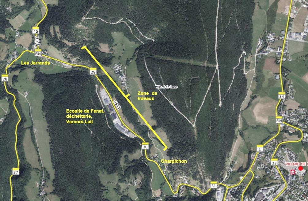 Travaux rd531 plan